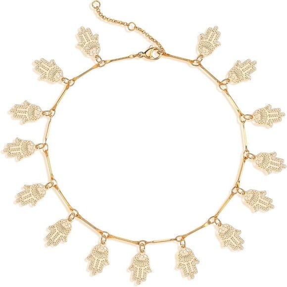 Jewelry - Dainty Gold Anklet 14K Gold Plated Boho Foot Chain Link Ankle Bracelet for Women